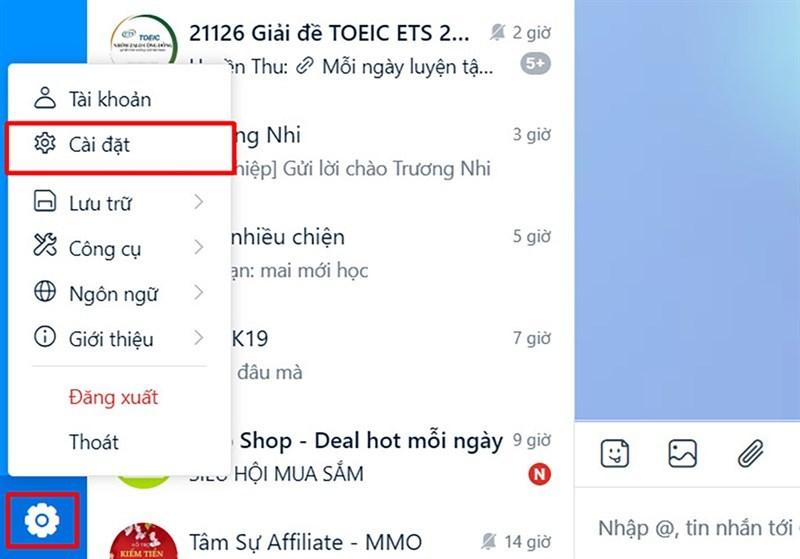 Hướng dẫn xem trước tin nhắn Zalo trên điện thoại, máy tính