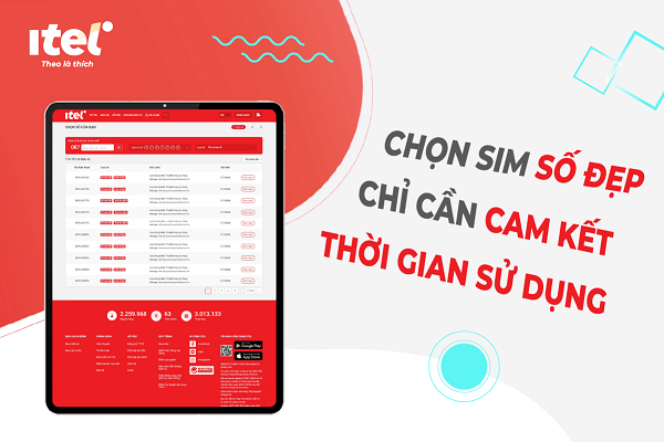 Mạng di động iTel nâng cao trải nghiệm khách hàng thông qua App My iTel và website chọn số itel.vn