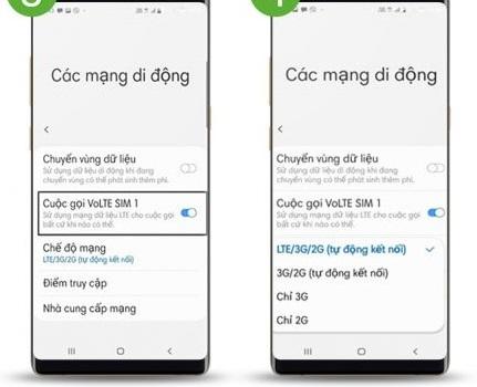 Hướng dẫn bật VoLTE trên Samsung