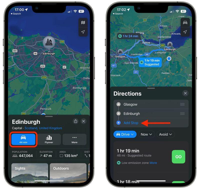 Hướng dẫn thêm nhiều điểm đến trên Apple Maps iOS 16