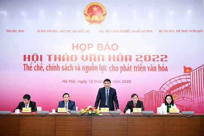 Hơn 800 đại biểu dự hội thảo về nguồn lực cho phát triển văn hoá - Ảnh 1.