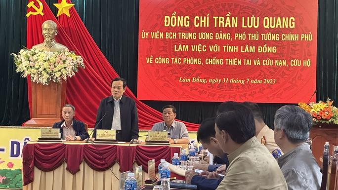 Phó thủ tướng Trần Lưu Quang: Khẩn trương khắc phục hậu quả vụ sạt lở đèo Bảo Lộc - Ảnh 2.