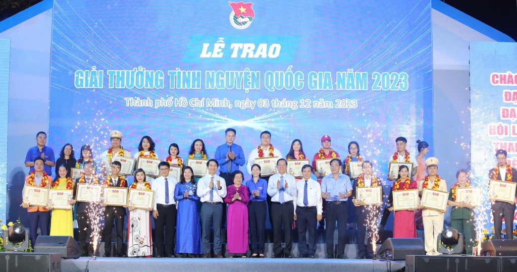 Các gương cá nhân, tập thể nhận giải thưởng Tình nguyện quốc gia năm 2023