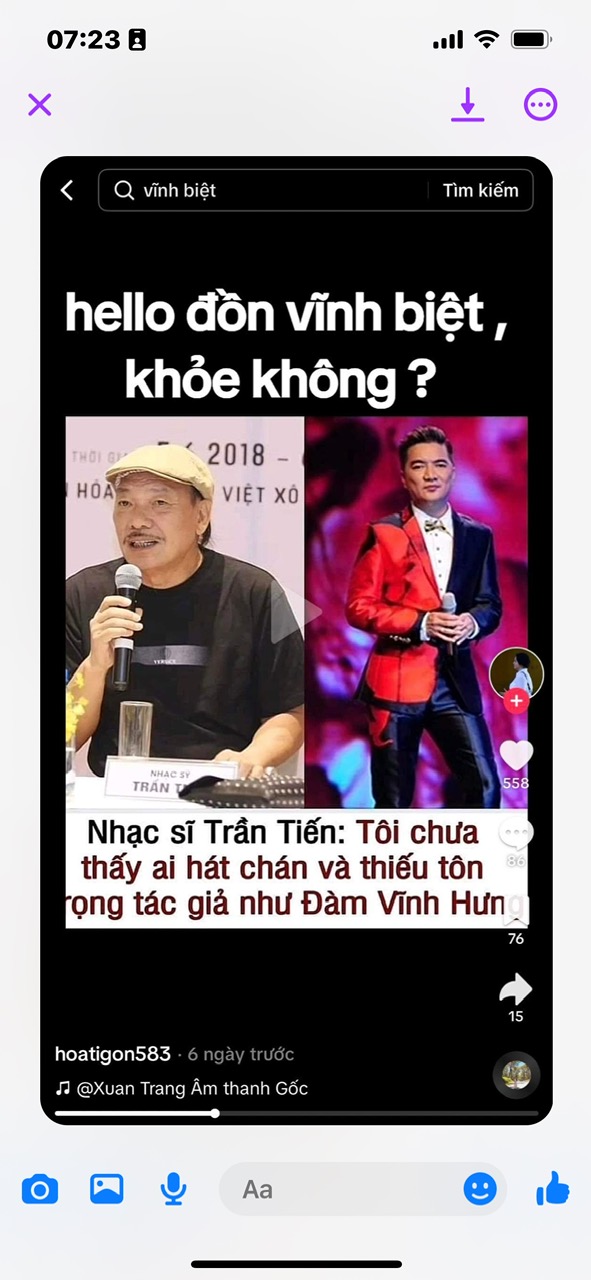 Nhạc sĩ Trần Tiến, Đàm Vĩnh Hưng lên tiếng sau thông tin về "người hát chán..."- Ảnh 1.