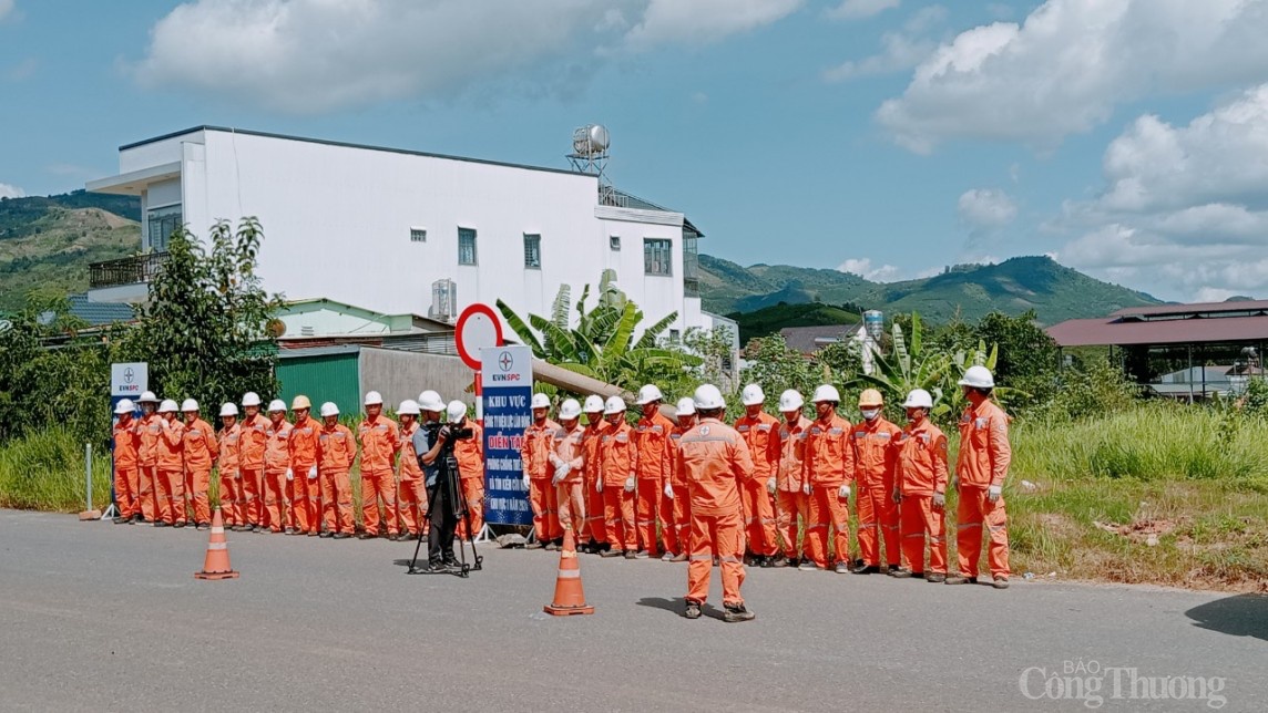 Lâm Đồng: Tổ chức diễn tập ứng phó thiện hại do thiên tai gây ra đối với hệ thống lưới điện