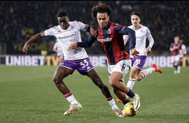 Joshua Zirkzee (9) góp công quan trọng giúp Bologna giành vé dự Champions League