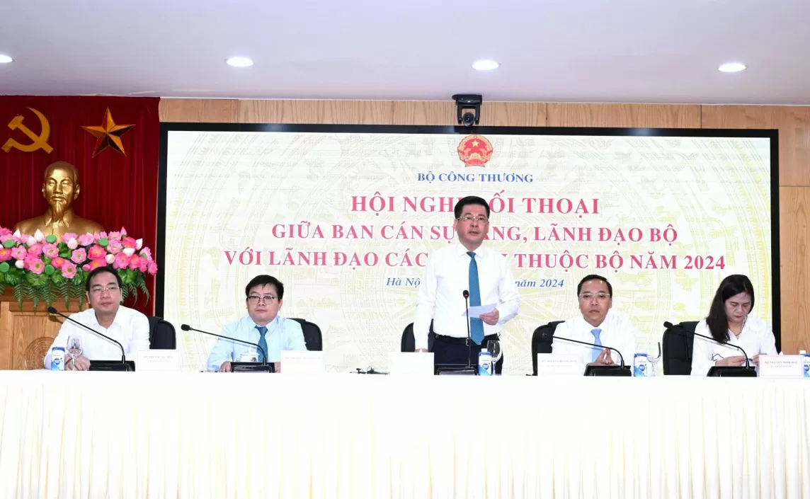 Hội nghị đối thoại giữa Ban cán sự Đảng, lãnh đạo Bộ Công Thương với lãnh đạo các đơn vị thuộc Bộ năm 2024