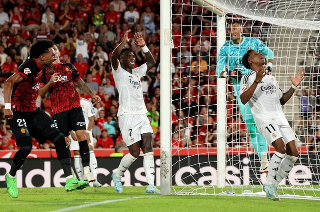 Real Madrid gây thất vọng trước Mallorca, Rodrygo ghi bàn nhưng Mendy lãnh thẻ đỏ- Ảnh 1.