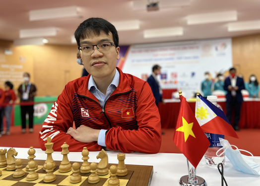 Lê Quang Liêm cùng đội cờ vua Việt Nam thi đấu tại Olympiad 2024  Ảnh: FIDE