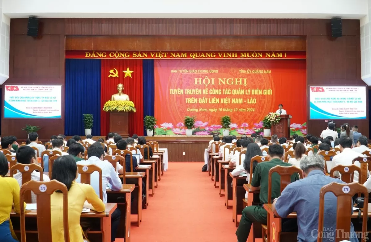 Hội nghị tuyên truyền về công tác quản lý biên giới trên đất liền Việt Nam – Lào nhằm tiếp tục tuyên truyền, khẳng định đường lối, chủ trương, chính sách của Đảng và Nhà nước về việc xây dựng tuyến biên giới Việt Nam - Lào hòa bình, ổn định và phát triển