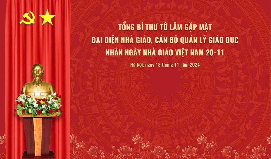 Tổng Bí thư Tô Lâm gặp mặt đại diện nhà giáo, cán bộ quản lý giáo dục