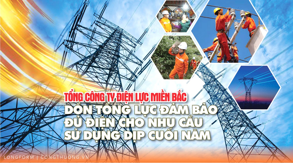 Tổng công ty Điện lực miền Bắc  Dồn tổng lực đảm bảo đủ điện cho nhu cầu sử dụng dịp cuối năm