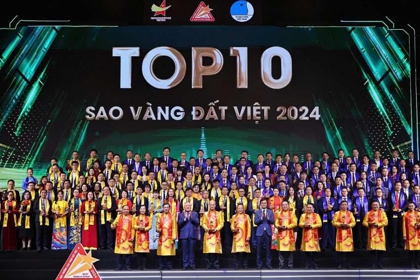 Lễ trao giải thưởng Sao Vàng đất Việt năm 2024 được tổ chức trọng thể tại Trung tâm Hội nghị quốc gia vào tối ngày 24/12/2024.