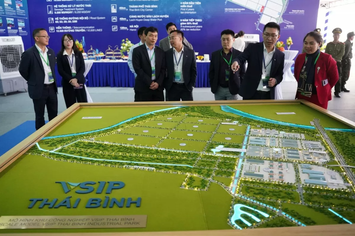 Chính thức khởi công Khu công nghiệp VSIP Thái Bình Chính thức khởi công Khu công nghiệp VSIP Thái Bình