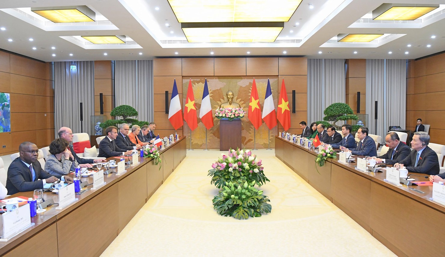 Toàn cảnh cuộc hội kiến. Ảnh: Lâm Hiển