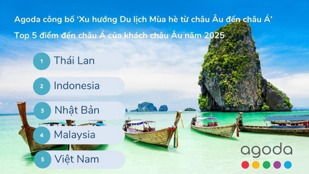 Agoda công bố 5 điểm đến châu Á hấp dẫn nhất với khách châu Âu