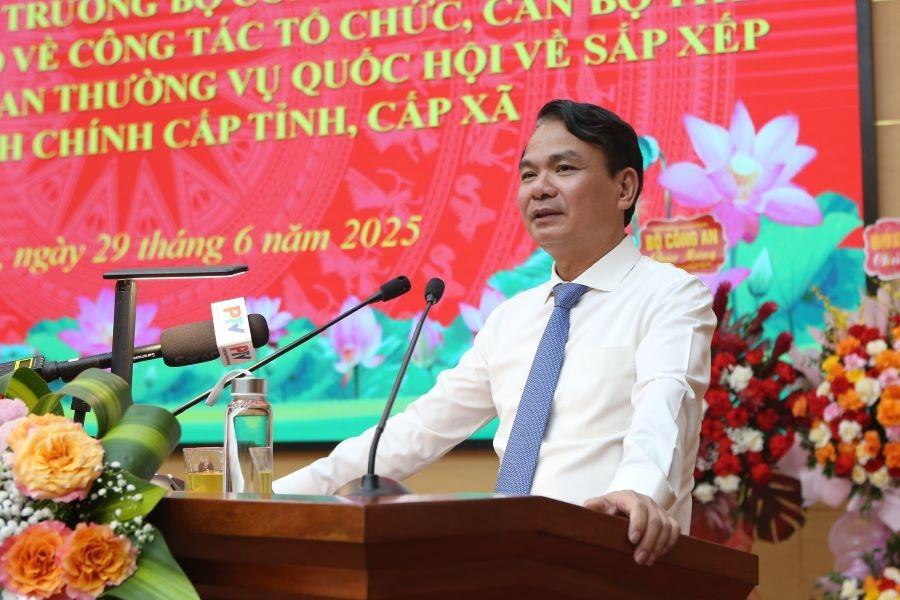 Ông Đặng Xuân Phong, Bí thư Tỉnh ủy Vĩnh Phúc phát biểu tại buổi lễ. 3.jpg