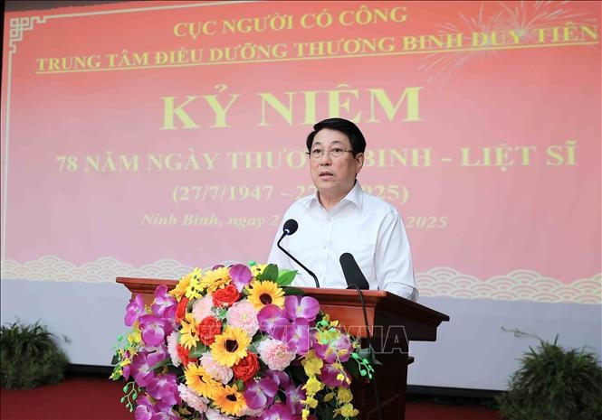 Chủ tịch nước Lương Cường phát biểu. (Ảnh: An Đăng/TTXVN) Chủ tịch nước Lương Cường phát biểu. (Ảnh: An Đăng/TTXVN)