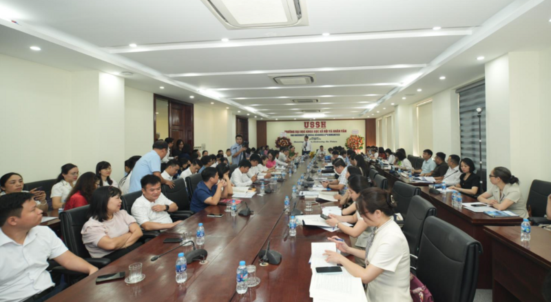 Hội thảo khoa học “Quản trị dữ liệu, tài liệu lưu trữ trong bối cảnh phát triển chính phủ số ở Việt Nam”. Ảnh: Q.N