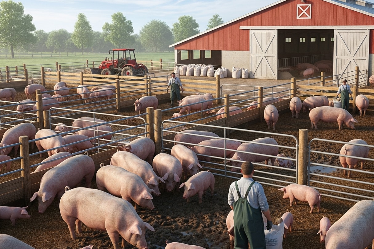 Giá heo hơi hôm nay 5 8 Miền Bắc ngự đỉnh 65.000 đồng, miền Nam á quân, miền Trung chạm đáy