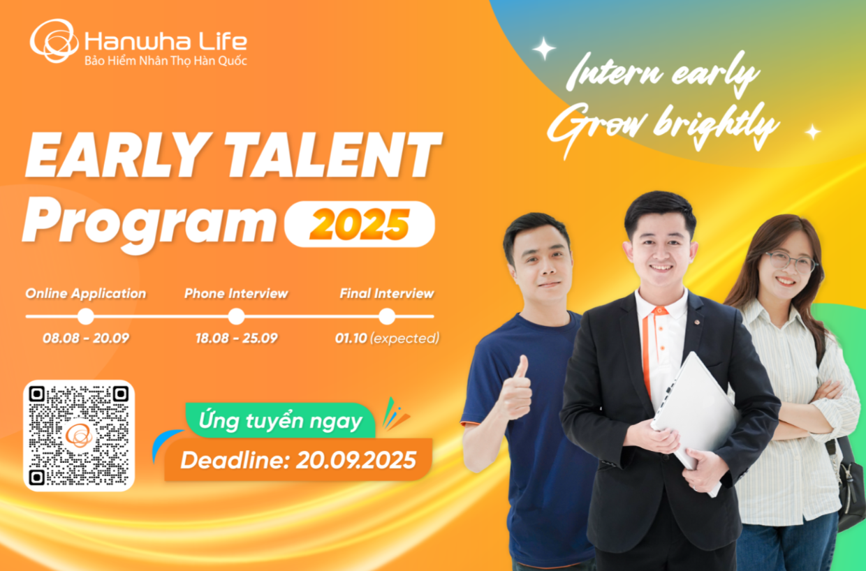 Chi tiết chương trình Early Talent Program” 2025  truy cập tại https://tinyurl.com/yr5633zz.