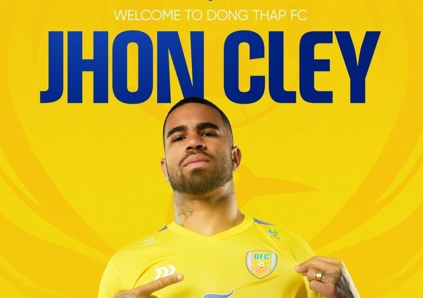 Jhon Cley gia nhập Đồng Tháp FC.