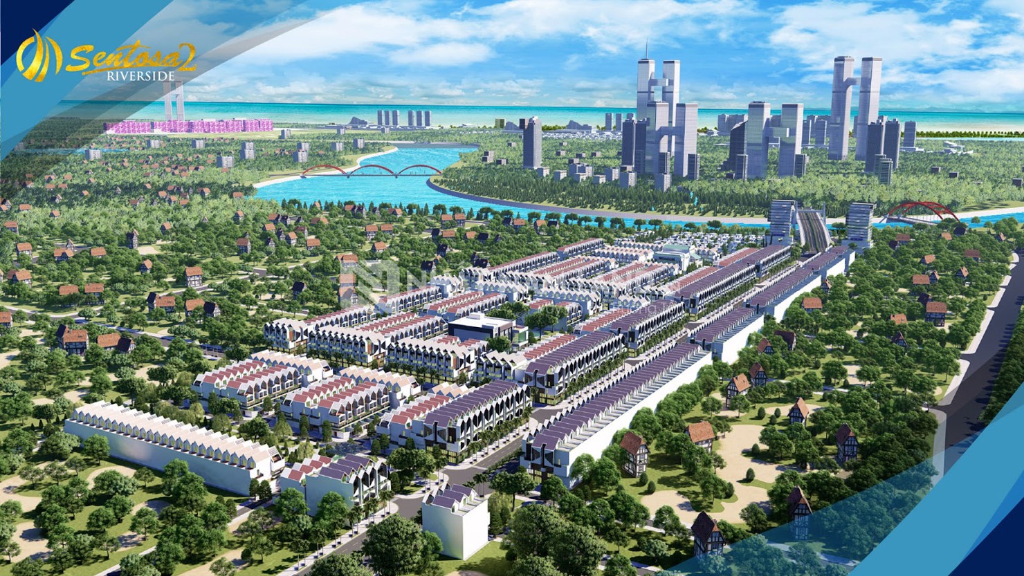 Phối cảnh Khu đô thị Sentosa Riverside (Đà Nẵng)