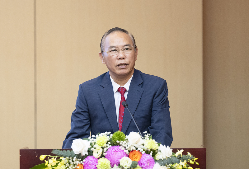 Ông Phùng Đức Tiến - Thứ trưởng Bộ Nông nghiệp và Môi trường nêu ý kiến tại chương trình. Ảnh: Minh Thành.