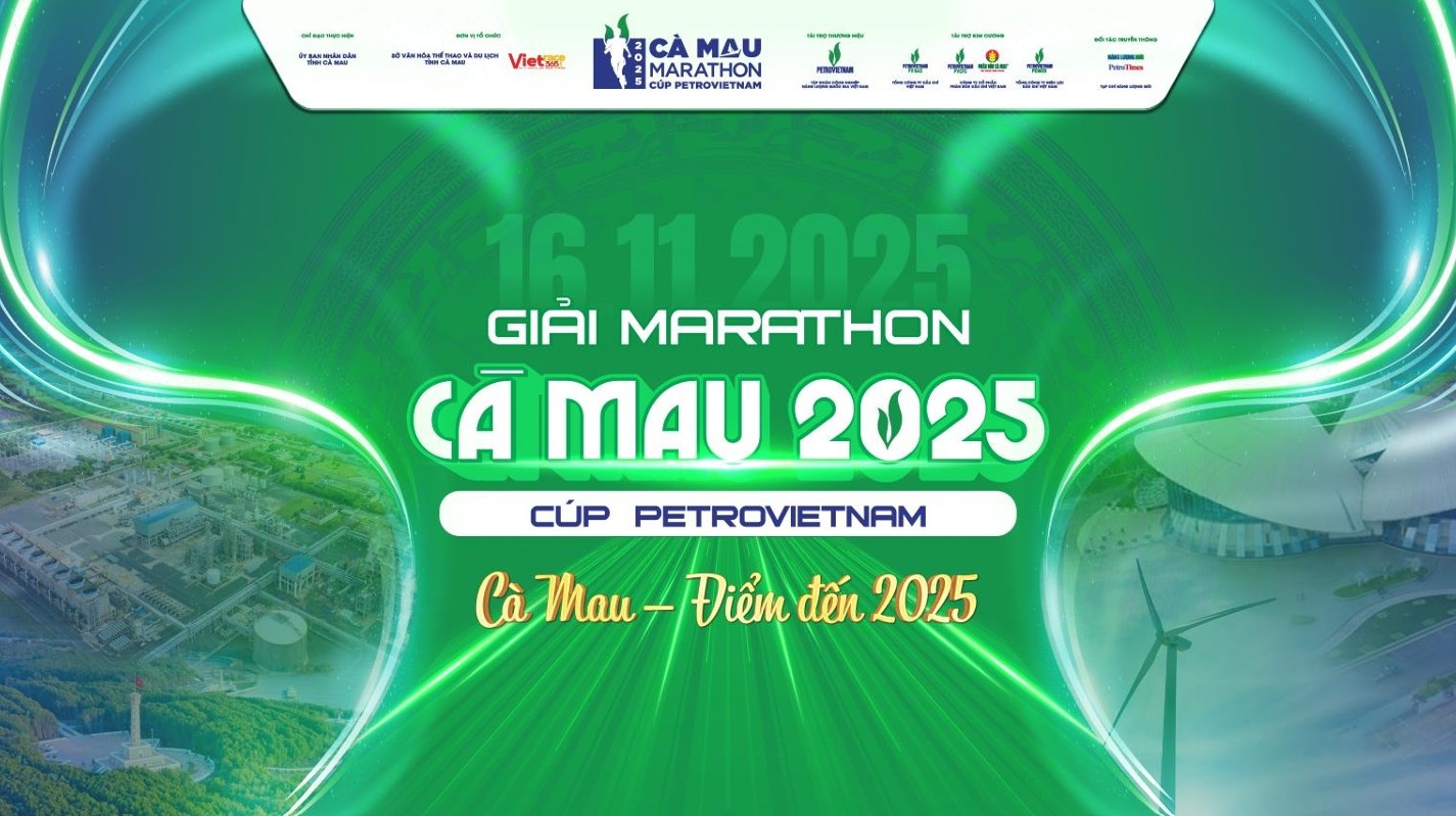 Bộ Race Kit của giải Marathon Cà Mau 2025 - Cup Petrovietnam: Sắc màu năng lượng từ Đất Mũi Bộ Race Kit của giải Marathon Cà Mau 2025 - Cup Petrovietnam: Sắc màu năng lượng từ Đất Mũi