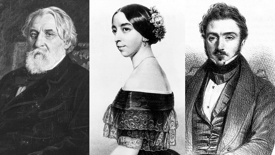 Ivan Turgenev, Pauline và Louis Viardot. Ảnh: Gw2ru.com