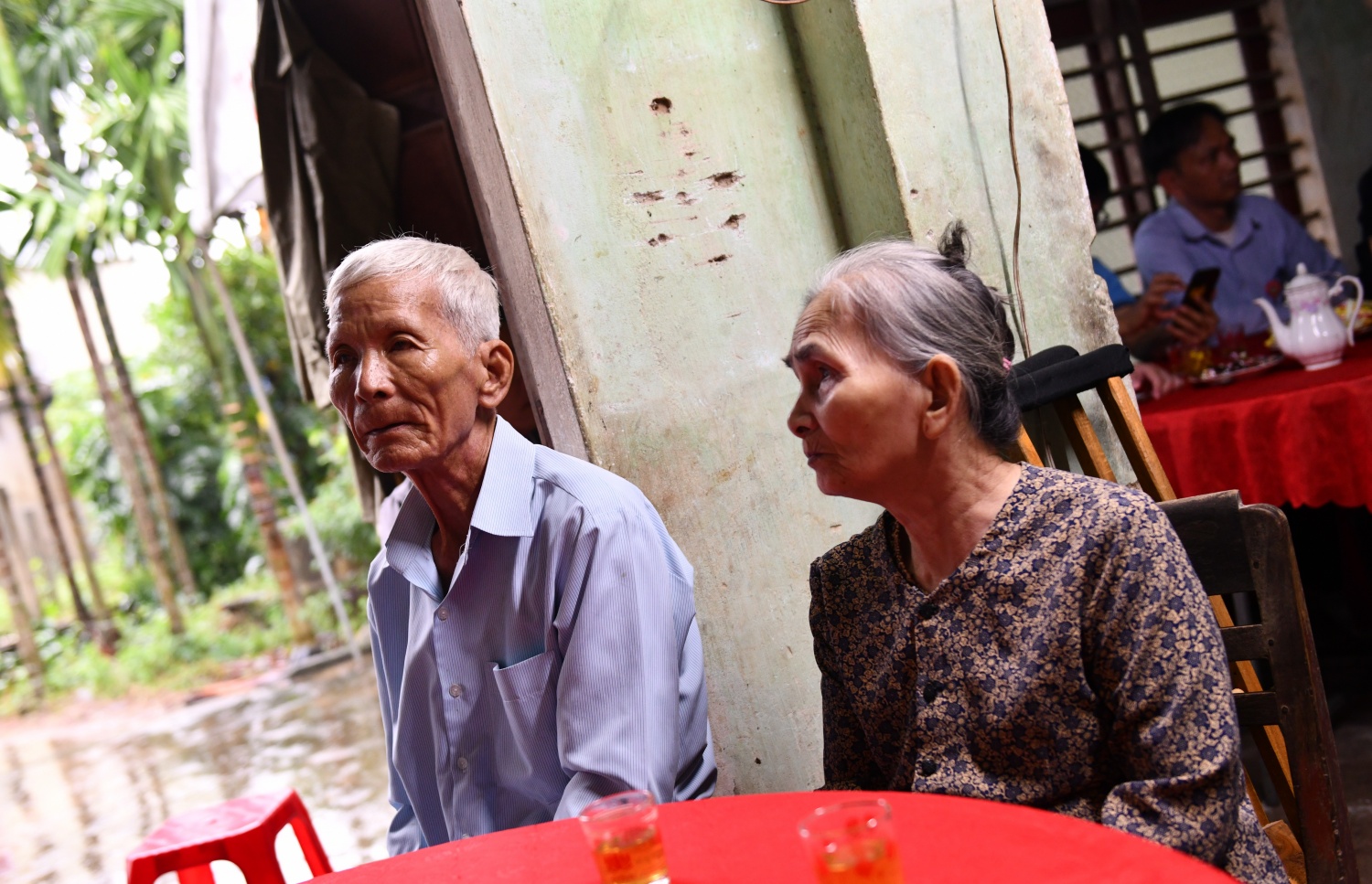 Vợ chồng ông Huỳnh Kiễn biết ơn vì sắp có được ngôi nhà kiên cố để an tâm sinh sống khi tuổi đã cao