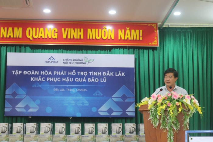 Ông Nguyễn Thiên Văn, Phó Chủ tịch UBND tỉnh Đắk Lắk phát biểu tại chương trình