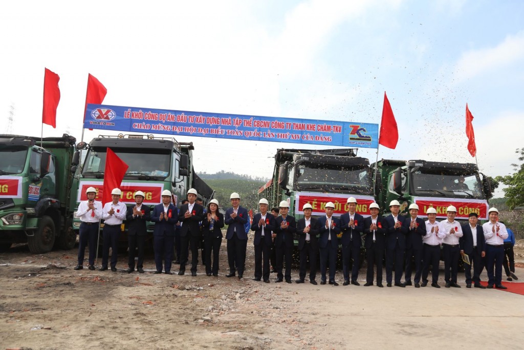 Tập đoàn Công nghiệp Than - Khoáng sản Việt Nam khởi công 2 dự án trọng điểm chào mừng Đại hội Đảng