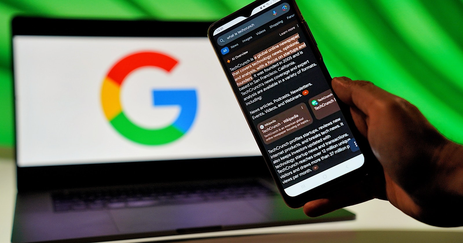 Tổng quan về Google AI được tìm thấy trong 74% các truy vấn giải quyết vấn đề.