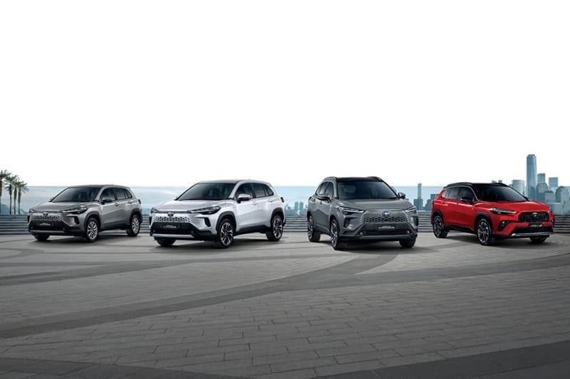 Bốn phiên bản Toyota Corolla Cross 2026 tại thị trường Thái Lan - Ảnh: Toyota