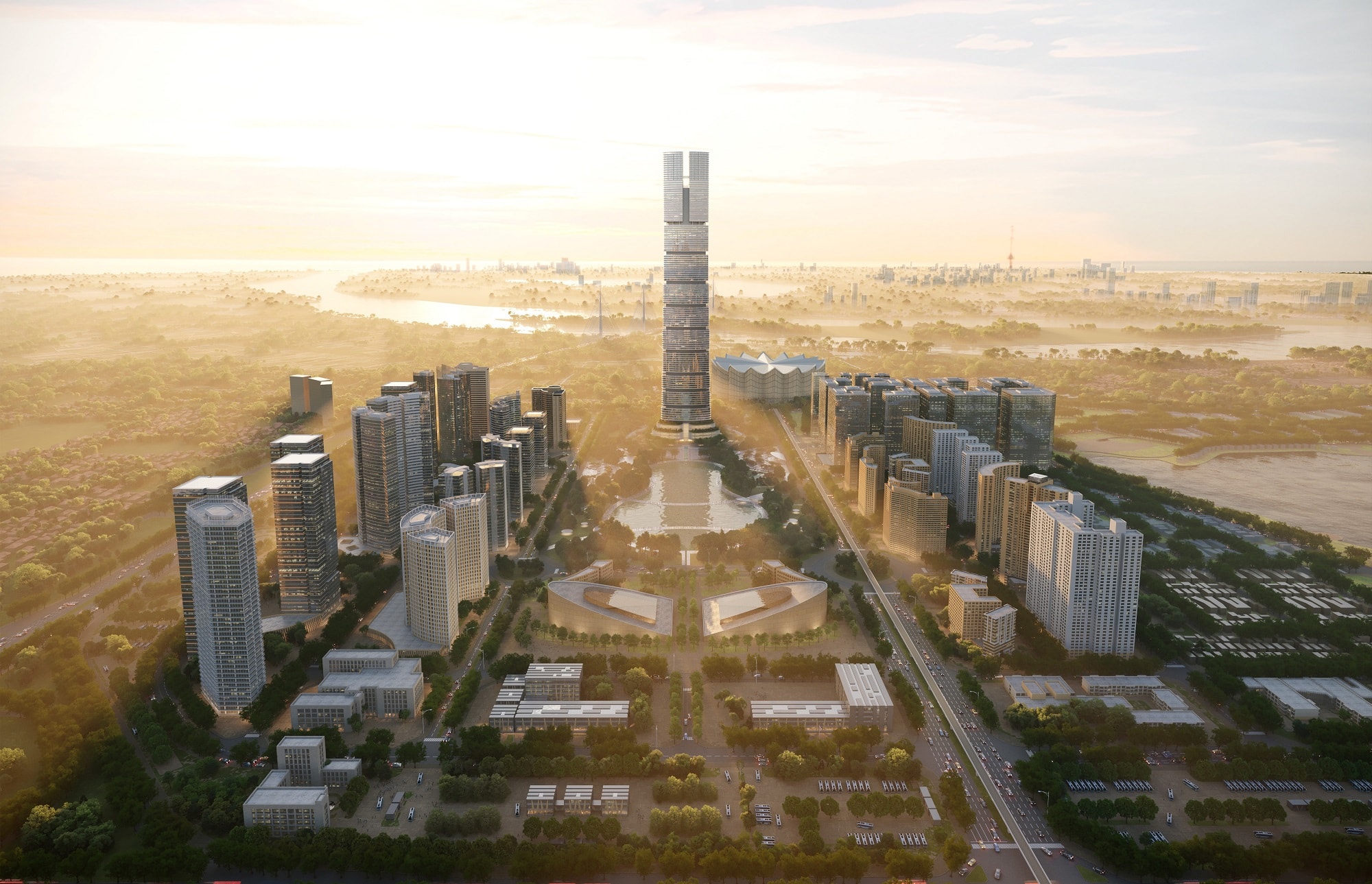 02. Phối cảnh dự án Thành phố Thông Minh Bắc Hà Nội