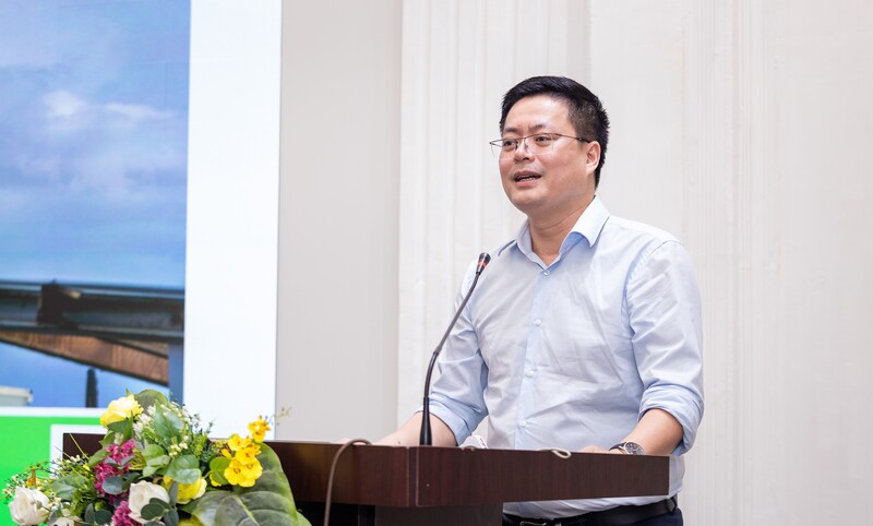 Ông Đỗ Văn Tuấn - Chủ tịch Hiệp hội Nhiên liệu sinh học Việt Nam phát biểu tại Hội nghị phổ biến lộ trình phối trộn nhiên liệu sinh học với nhiên liệu truyền thống trong thời kỳ mới