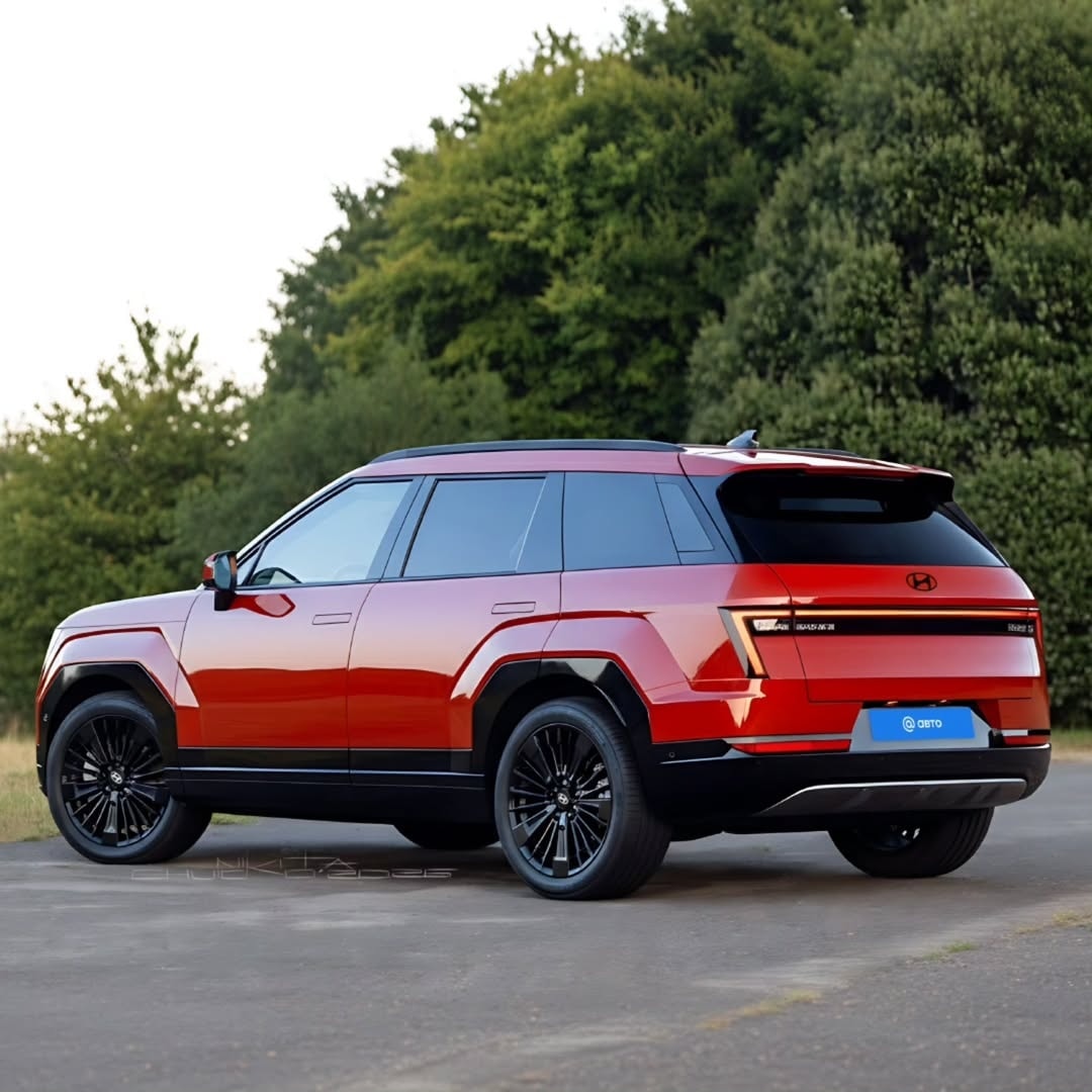 Thiết kế phần đuôi xe Hyundai Tucson 2027 - Ảnh dựng đồ họa: Autoya