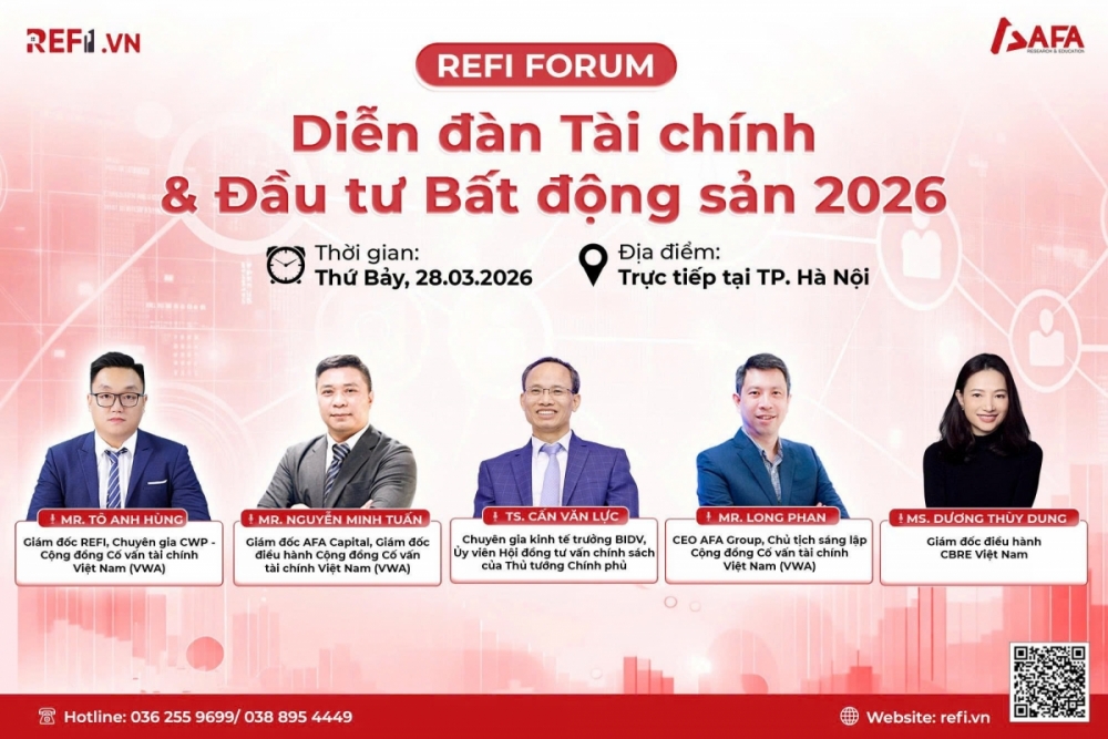 Ngày 28/3 sẽ diễn ra Diễn đàn Tài chính & Đầu tư bất động sản 2026