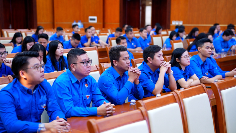 Các đại biểu tham gia hội nghị tập huấn của Đoàn thanh niên Chính phủ năm 2026.
