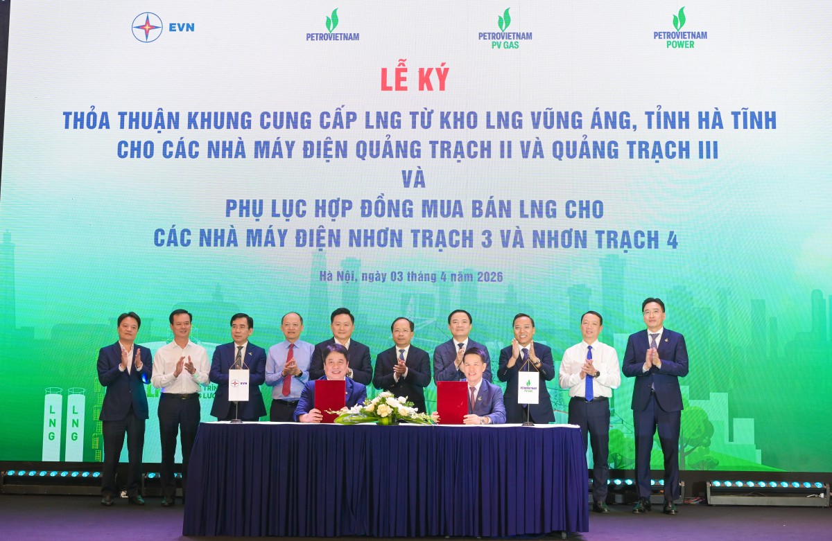 PV GAS ký các thỏa thuận LNG quy mô lớn, mở rộng hạ tầng cung ứng khí cho các trung tâm điện lực trọng điểm PV GAS ký các thỏa thuận LNG quy mô lớn, mở rộng hạ tầng cung ứng khí cho các trung tâm điện lực trọng điểm