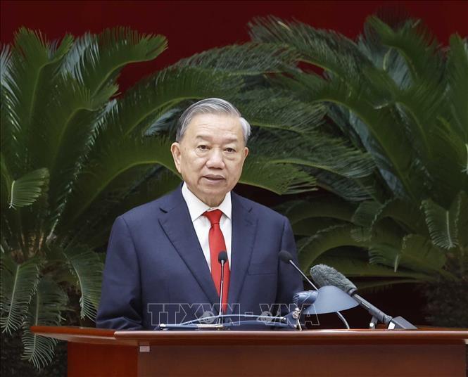 Tổng Bí thư, Chủ tịch nước Tô Lâm phát biểu chỉ đạo. Ảnh: Thống Nhất/TTXVN