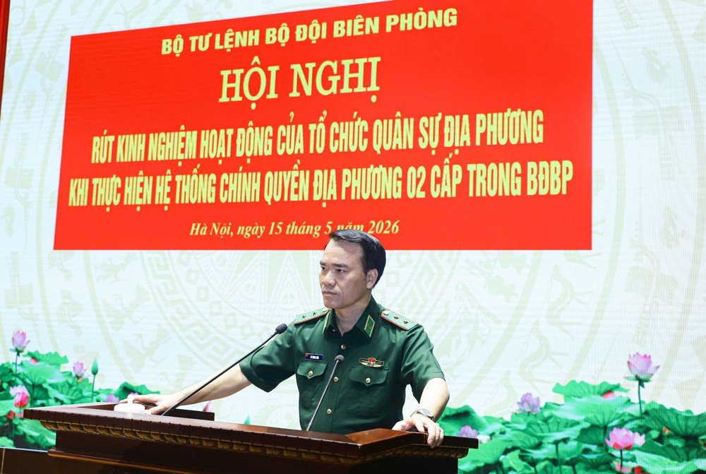Trung tướng Vũ Trung Kiên, Ủy viên Trung ương Đảng, Ủy viên Quân ủy Trung ương, Tư lệnh Bộ đội Biên phòng chủ trì Hội nghị.