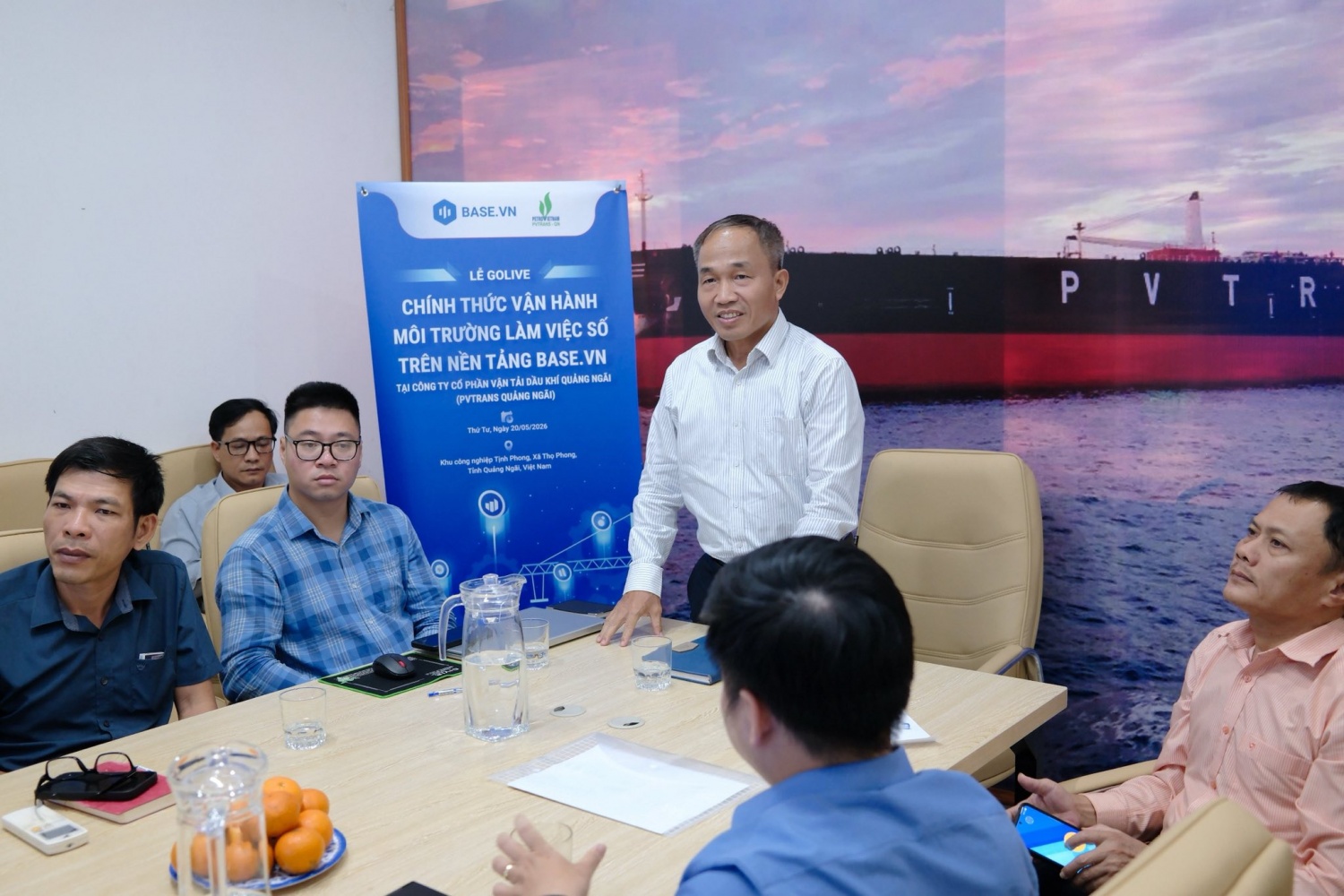 PVTrans Quảng Ngãi chính thức vận hành môi trường làm việc số trên nền tảng Base.vn PVTrans Quảng Ngãi chính thức vận hành môi trường làm việc số trên nền tảng Base.vn