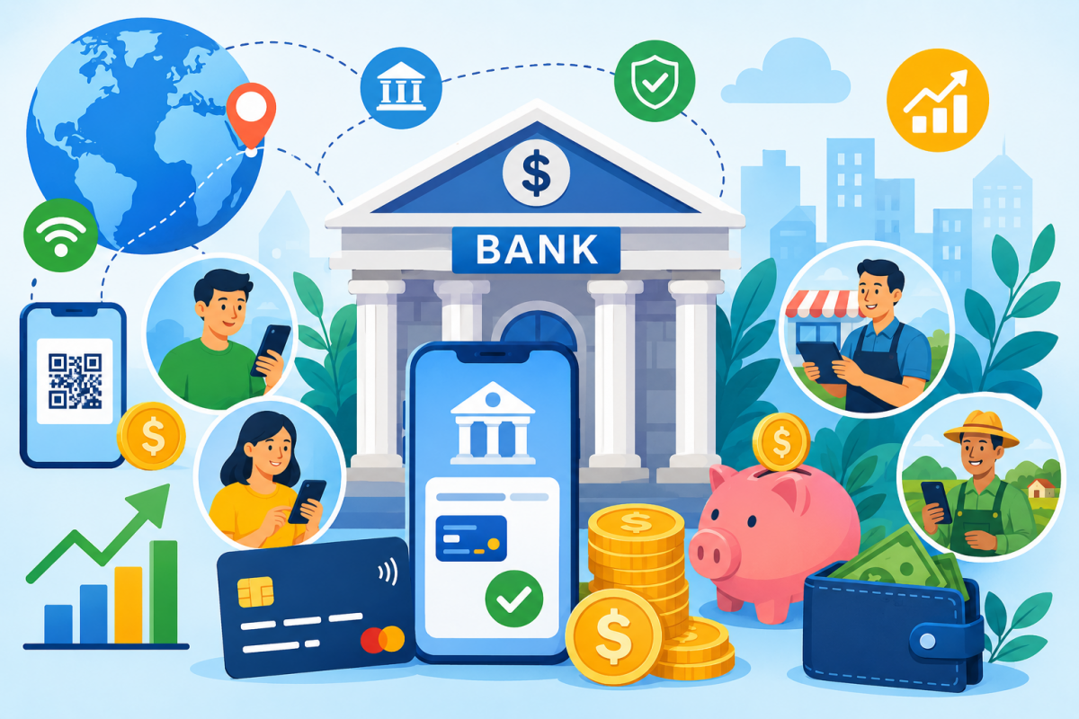 Từ 89% lên 95% dân số có tài khoản ngân hàng trong 5 năm tới Từ 89% lên 95% người trưởng thành có tài khoản ngân hàng trong 5 năm tới