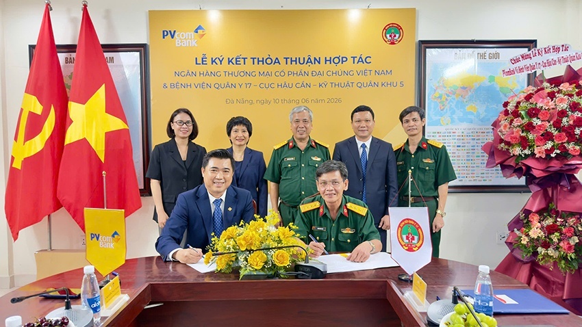 PVcomBank và Bệnh viện Quân y 17 bắt tay hợp tác chiến lược, đẩy mạnh chuyển đổi số và thanh toán hiện đại trong lĩnh vực y tế PVcomBank và Bệnh viện Quân y 17 bắt tay hợp tác chiến lược, đẩy mạnh chuyển đổi số và thanh toán hiện đại trong lĩnh vực y tế