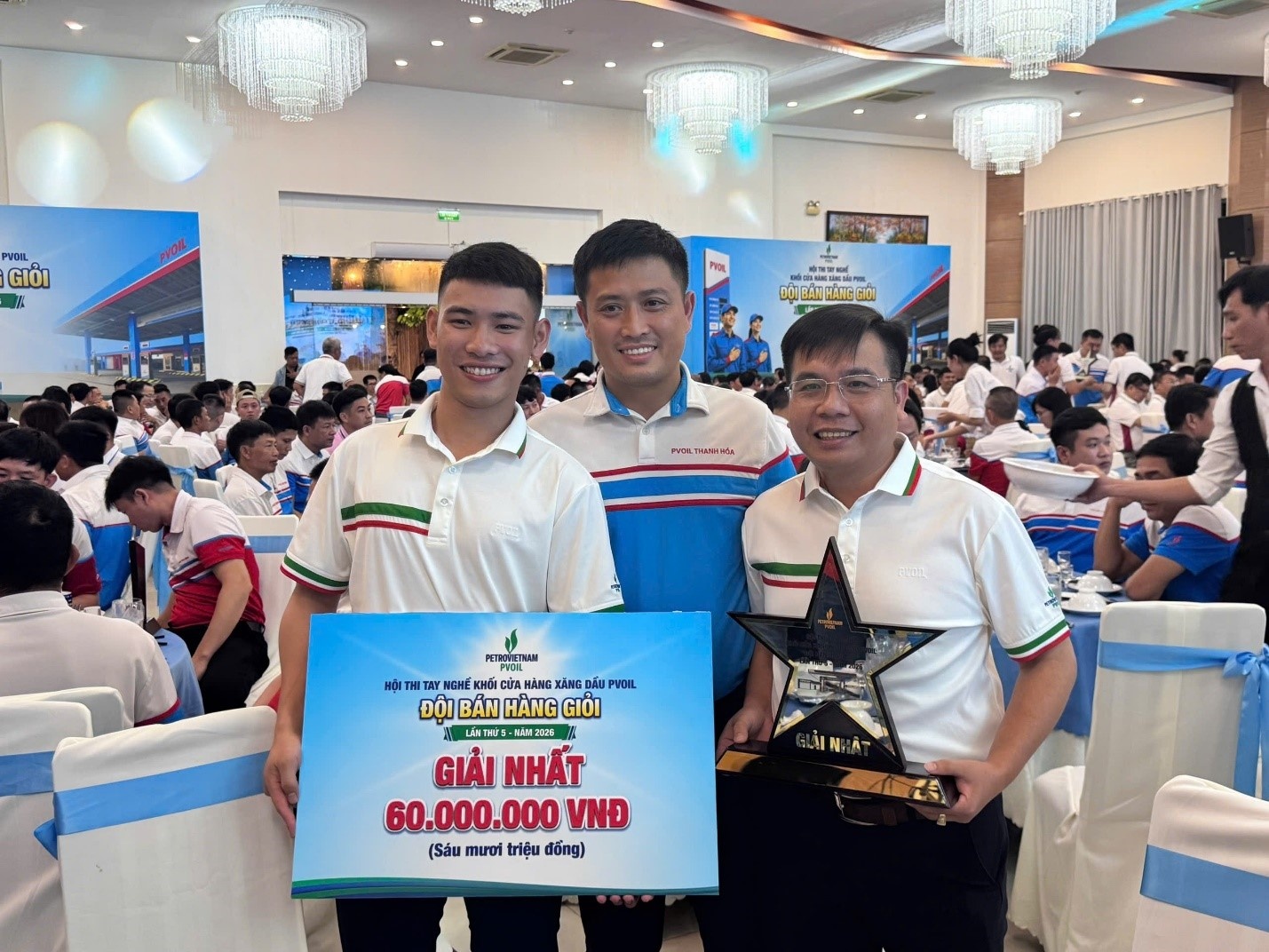Niềm vui vỡ òa khi PVOIL Thanh Hóa được vinh danh Giải Nhất Hội thi Niềm vui vỡ òa khi PVOIL Thanh Hóa được vinh danh Giải Nhất Hội thi