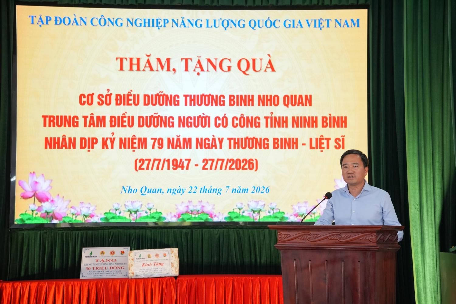 Petrovietnam tri ân các thương binh đang điều dưỡng tại Ninh Bình Petrovietnam tri ân các thương binh đang điều dưỡng tại Ninh Bình