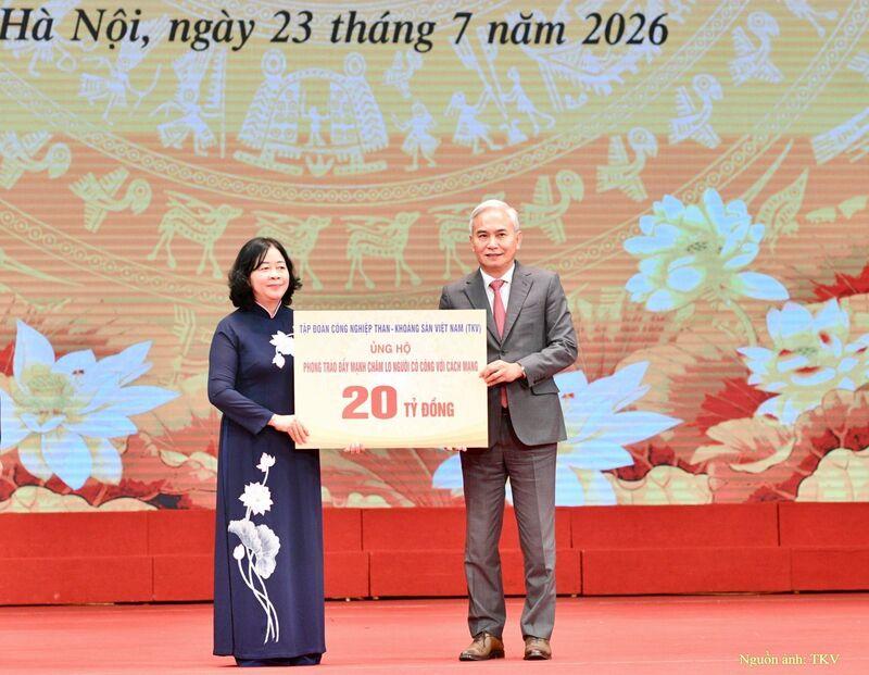 TKV ủng hộ 20 tỷ đồng chung tay chăm lo người có công với cách mạng toàn quốc