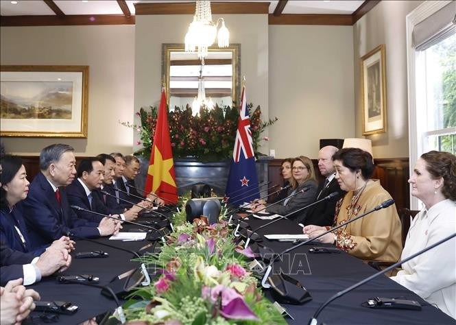 Tổng Bí thư, Chủ tịch nước Tô Lâm hội đàm với Toàn quyền New Zealand Cindy Kiro. Ảnh: Thống Nhất/TTXVN 1000056899.jpg